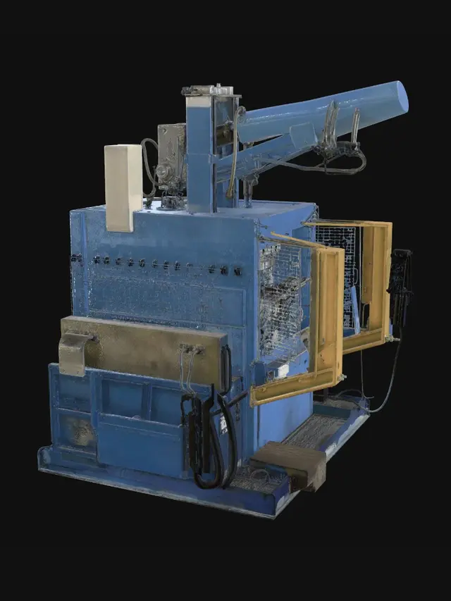 3D model for Industrial Hydraulic Press in Factory