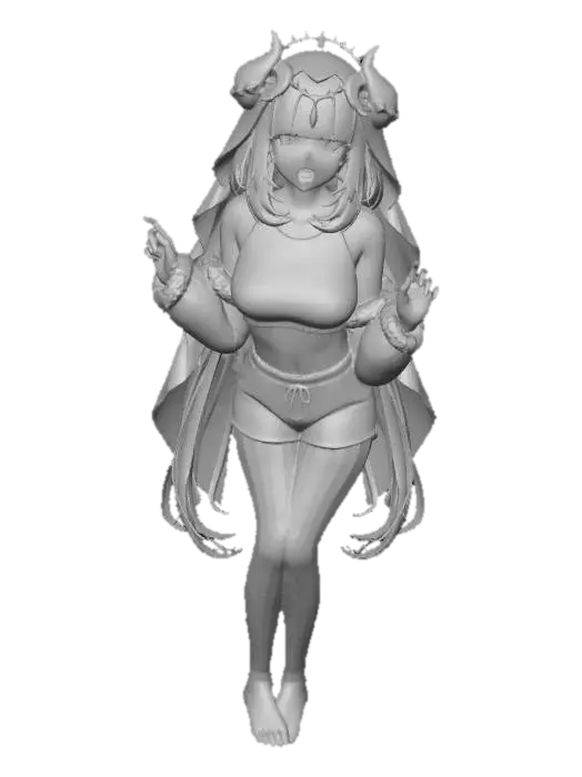 3D model for Blue Panda Pajama Surprise