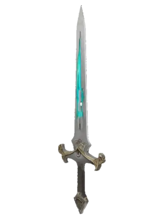 Ethereal Blade, #ChronoForgeWeapon# 3D model, vytvořený pomocí AI