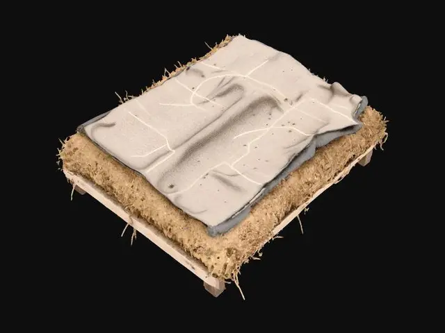 3D model for Medieval straw bed