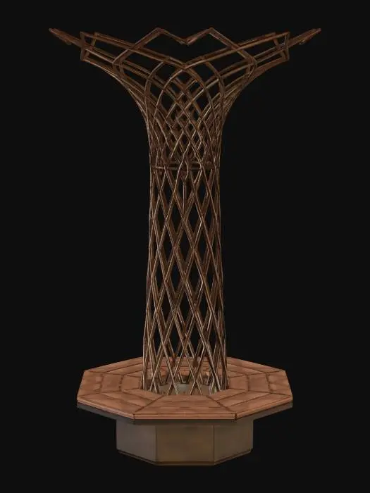 3D model for Lattice Crown Garden Sculpture