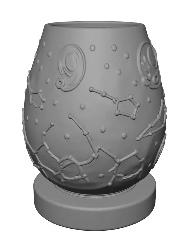 3D model for peu tu me faire la nébuleuse en lamp avec des desin en relief