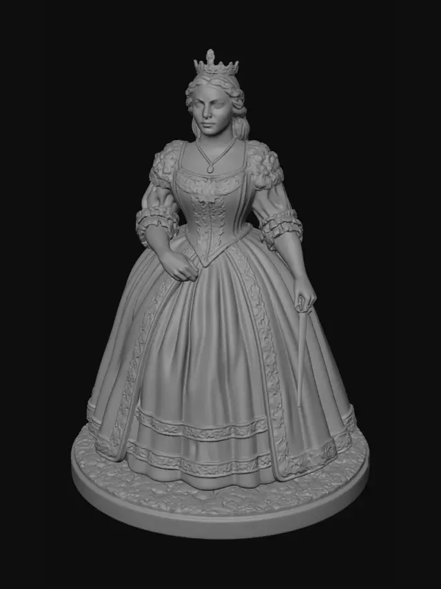 3D model for Queen of the Velvet Court