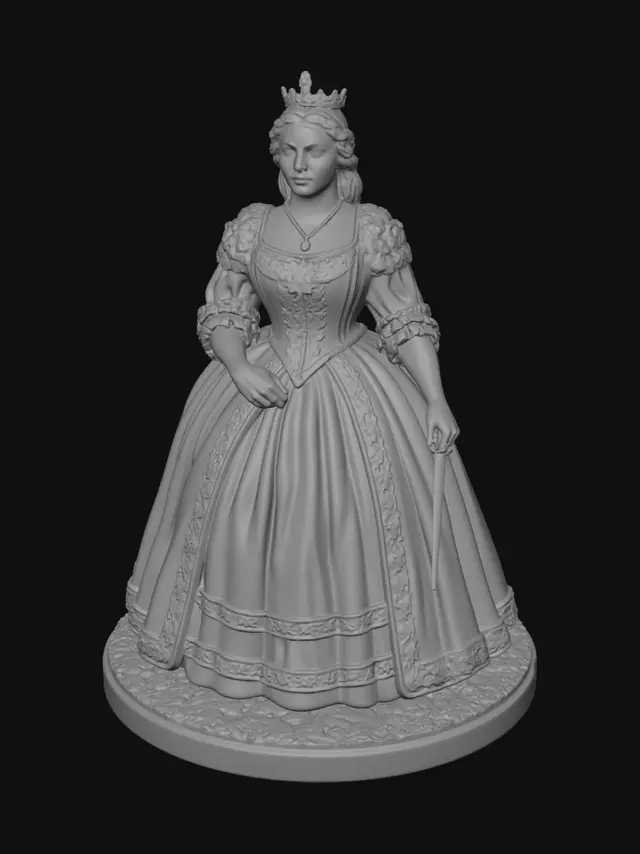 3D model for Queen of the Velvet Court