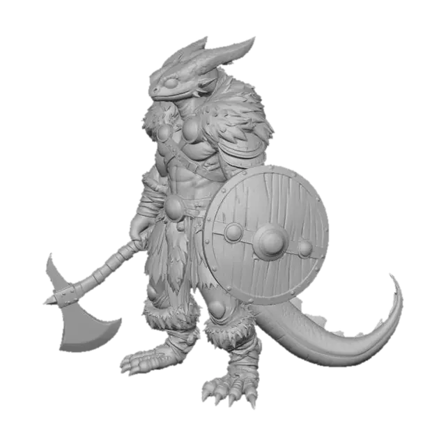 3D model for Dragon Warrior