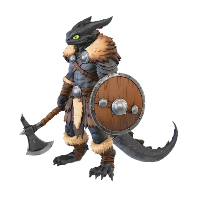 3D model for Dragon Warrior