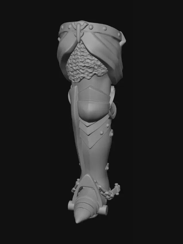 3D model for Knight's Leg Armor