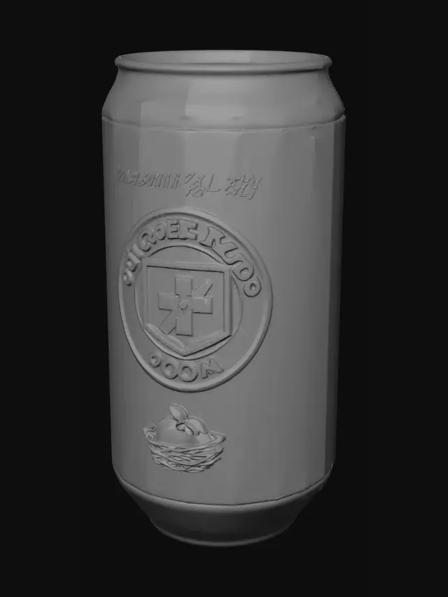 3D model for Jugger-Nog Soda Can