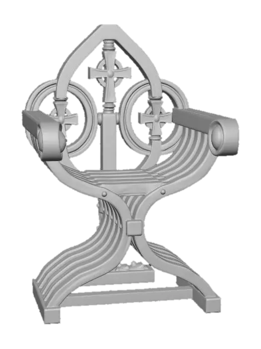 3D model for Celtic Crosses Wooden Sculpture