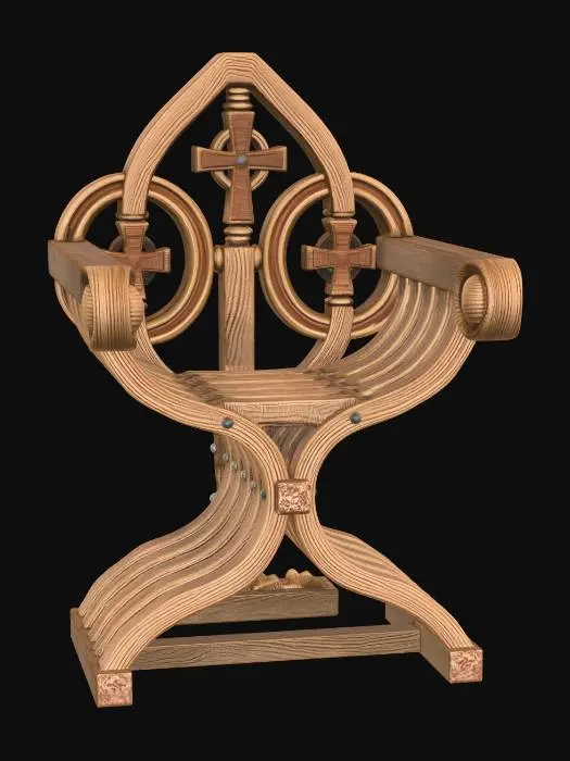 3D model for Celtic Crosses Wooden Sculpture