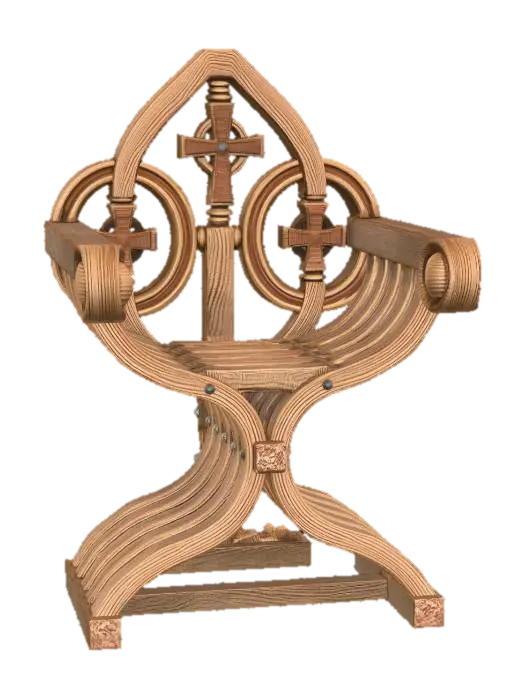 3D model for Celtic Crosses Wooden Sculpture