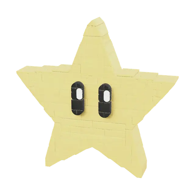 3D model for Stylized Mario Star