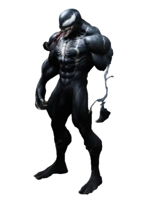Venom - Antagonist 3D model, vytvořený pomocí AI
