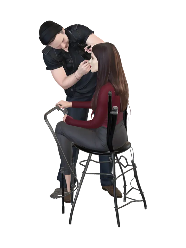 3D model for Makeup Artist at Work