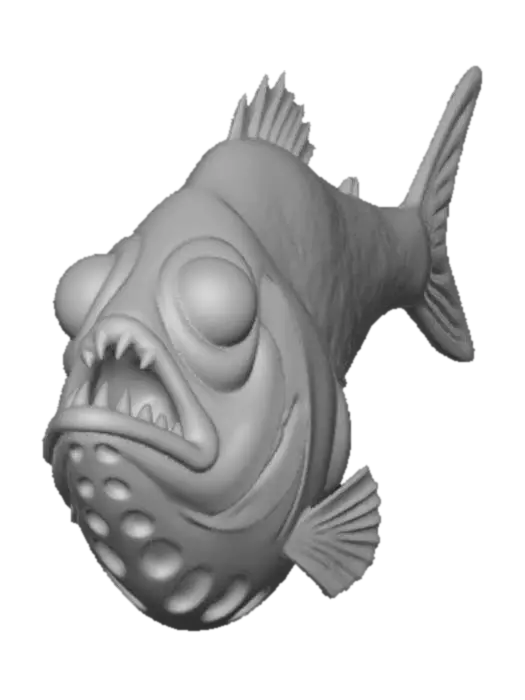 3D model for Surprised Deep-Sea Puffer