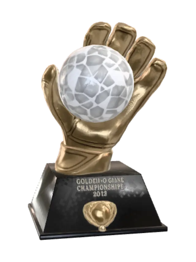 Golden Glove Championship 2026 Trophy 3D model, vytvořený pomocí AI
