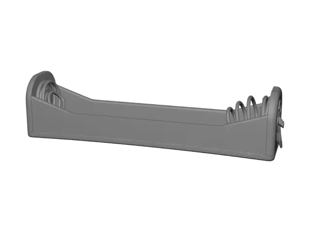 3D model for Two-cell battery holder