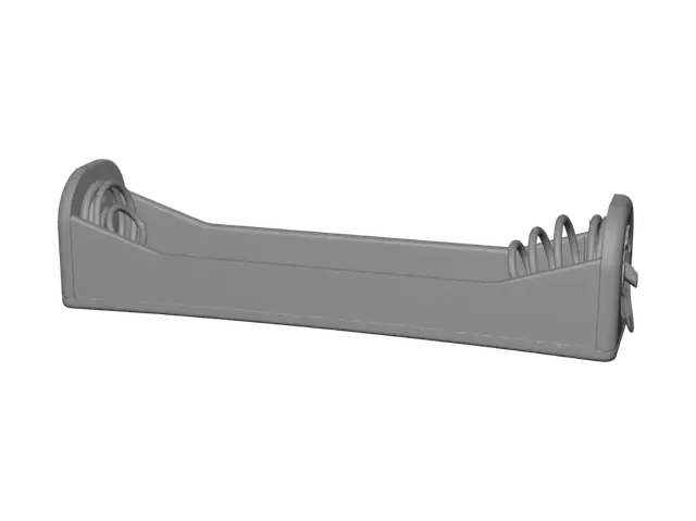 3D model for Two-cell battery holder