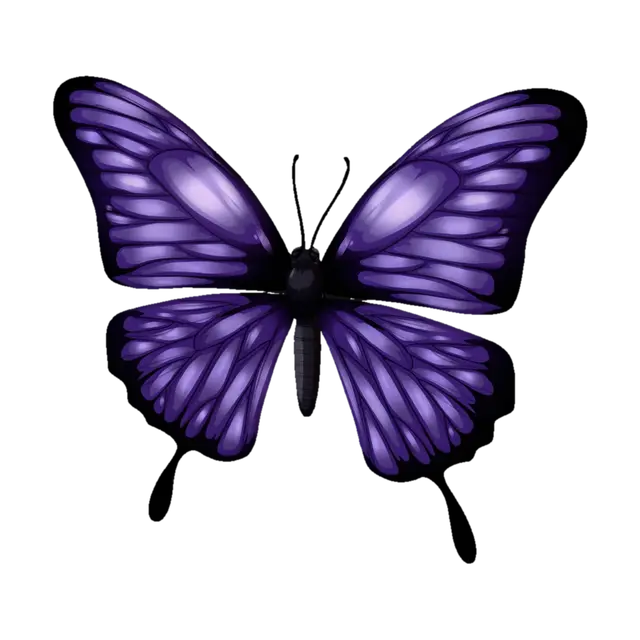 3D model for Midnight Violet Butterfly