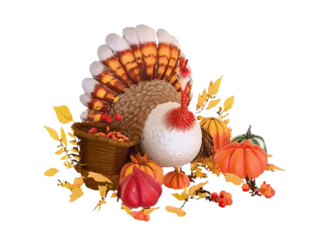 3D model for Harvest Turkey Celebration, #Thanksgiving#