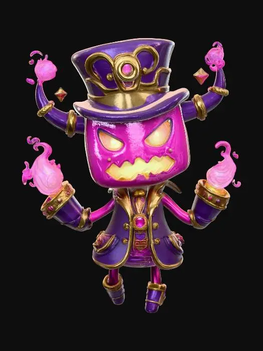 3D model for Pumpkin Mage Mischief, #Halloween2025#