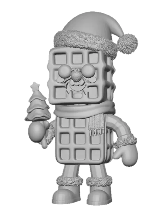 3D model for Waffle Santa's Winter Wonderland, #Christmas2025#