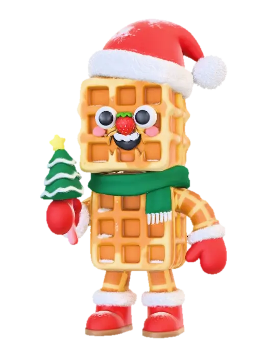 3D model for Waffle Santa's Winter Wonderland, #Christmas2025#