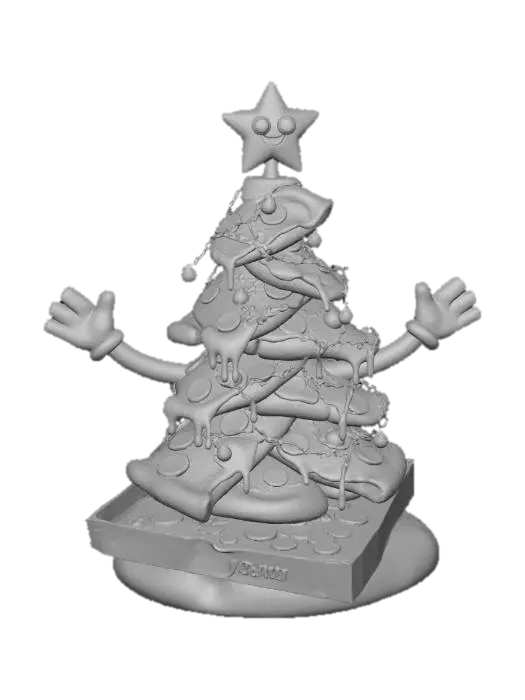 3D model for Pizza Tree Delight, #Christmas2025#