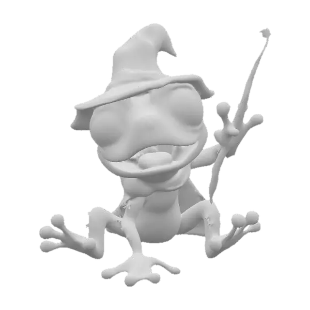 3D model for Froggy Wizard Adventure, #PBR#