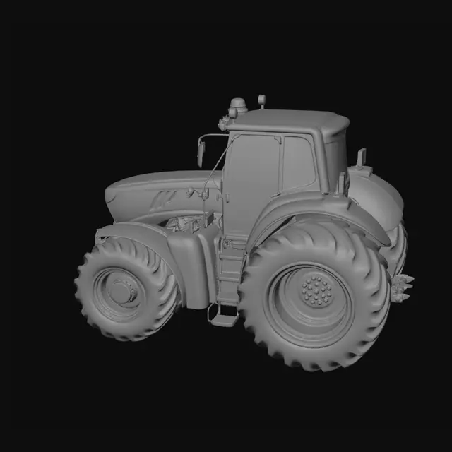 3D model for John Deere Tractor