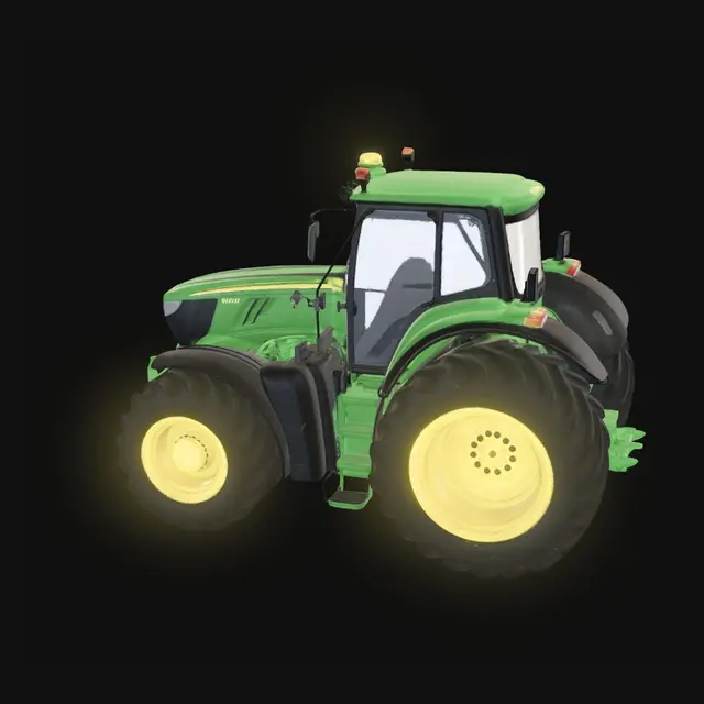 3D model for John Deere Tractor