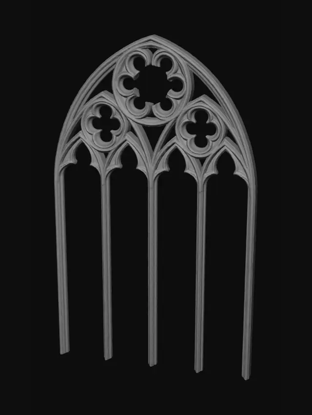 3D model for Gothic Window Design
