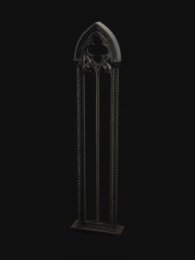 3D model for Gothic Arch Window with Tracery