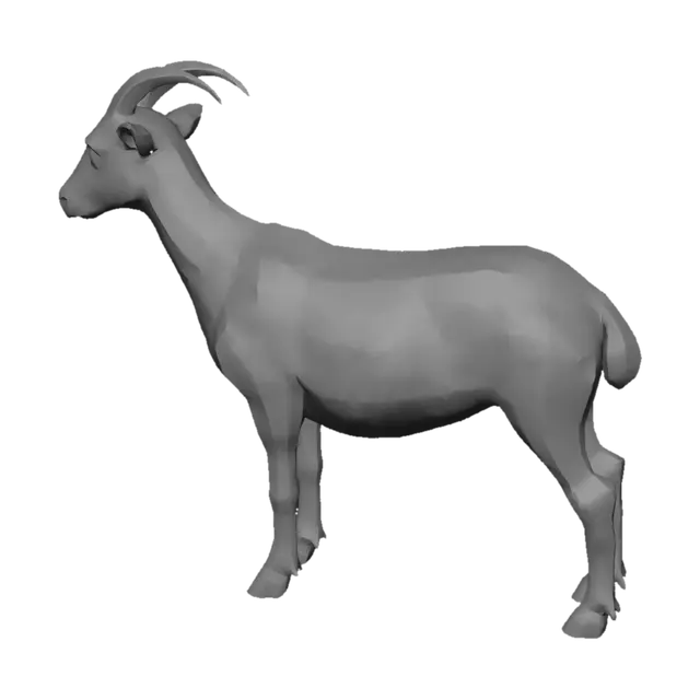 3D model for Wireframe Goat Model
