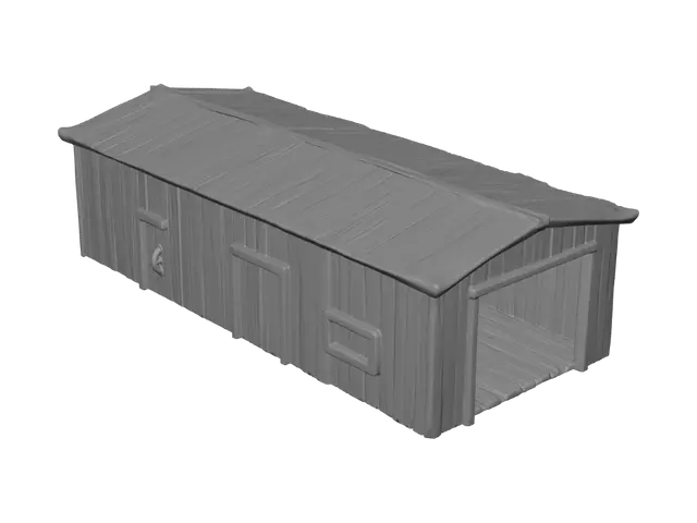 3D model for Rusty Tin Shack in Snow