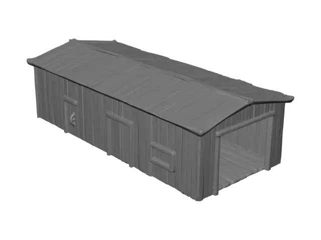 3D model for Rusty Tin Shack in Snow