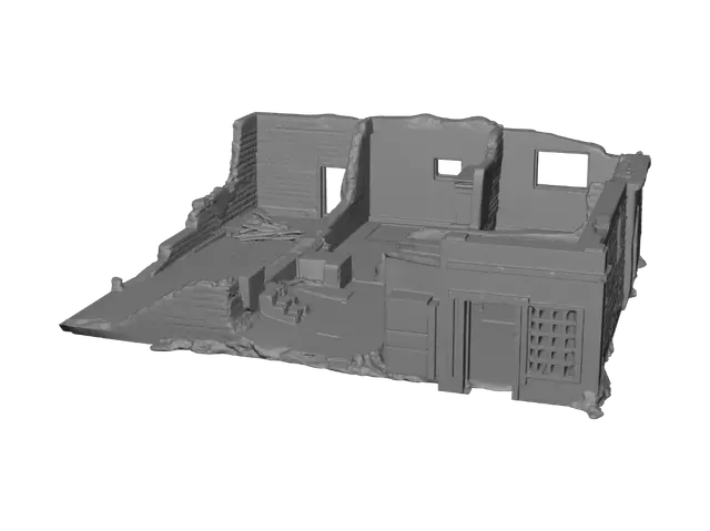 3D model for Ruined Interior of an Abandoned House