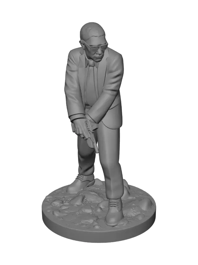 3D model for The Suited Gunslinger