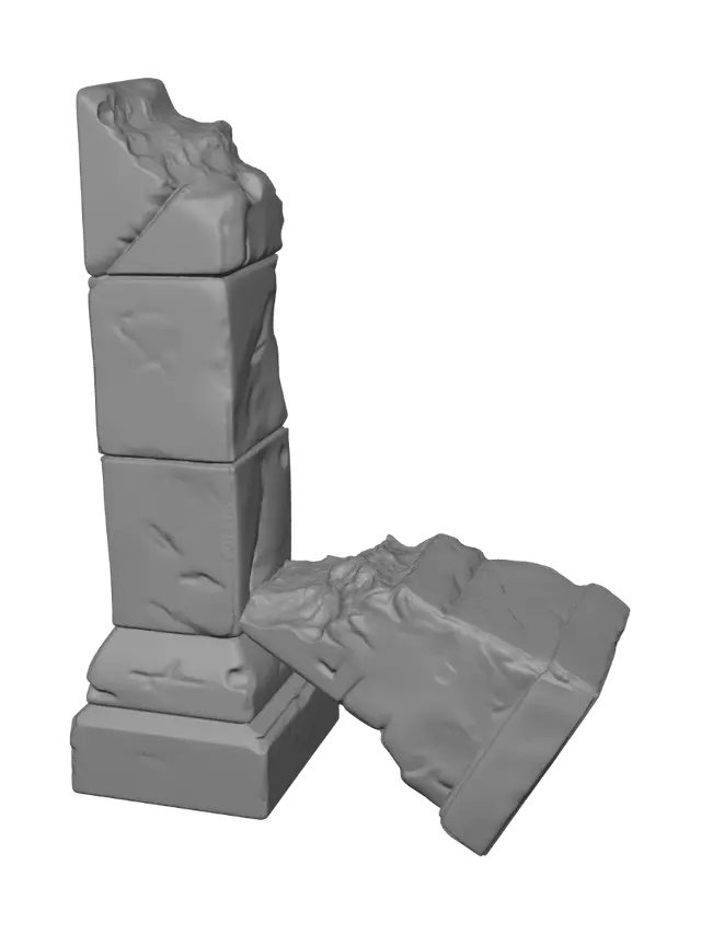 3D model for Ruined Pillar