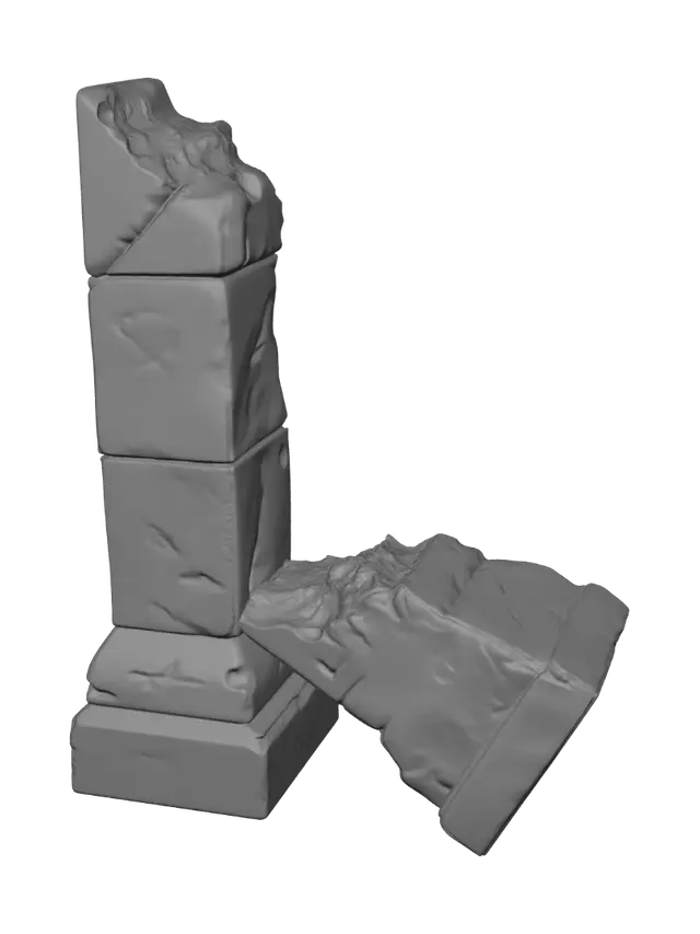 3D model for Ruined Pillar