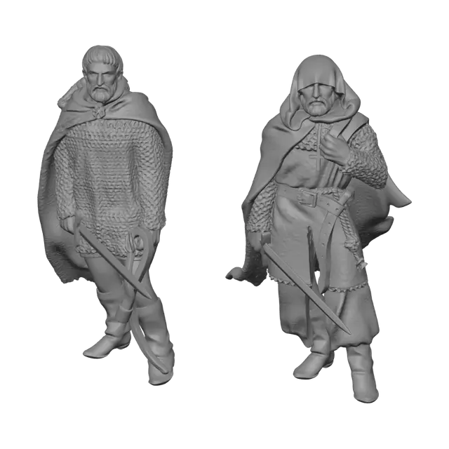 3D model for Two Armored Knights