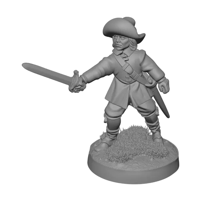 3D model for Swashbuckler with Sword