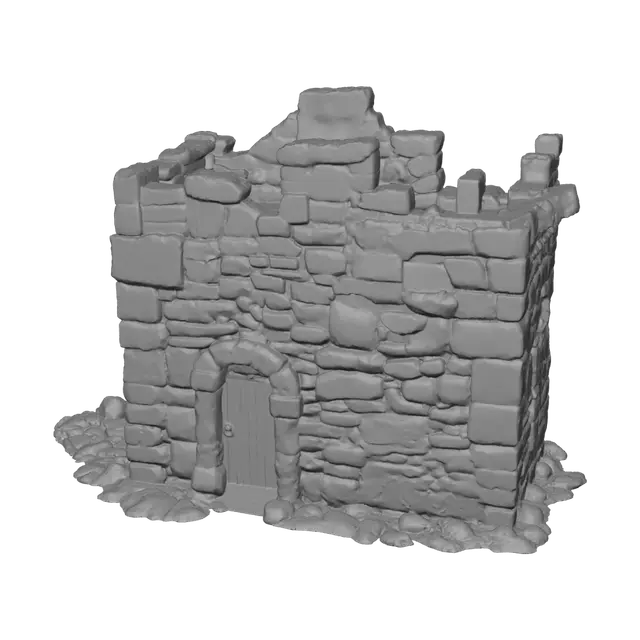 3D model for Stone Ruin Cottage