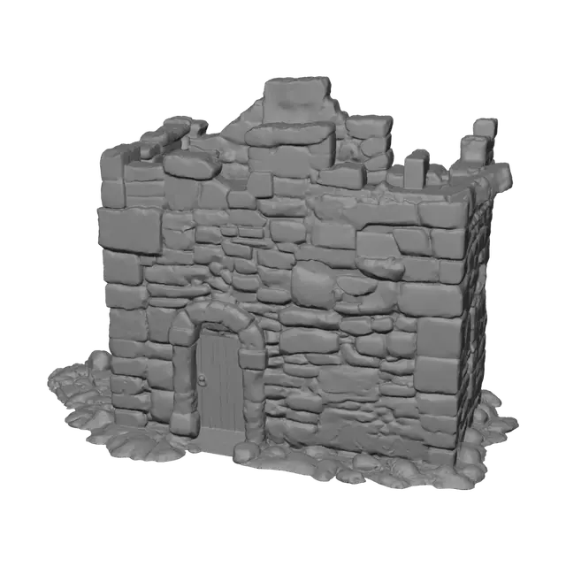 3D model for Stone Ruin Cottage