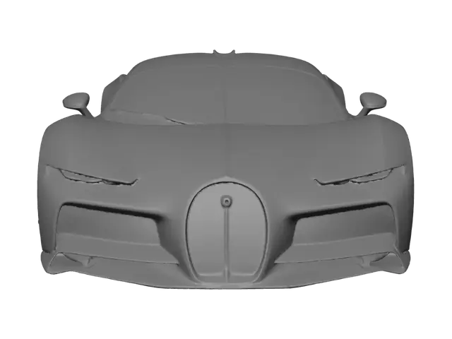 3D model for A bugatti la voiture noire and bugatti bolide fused into one car