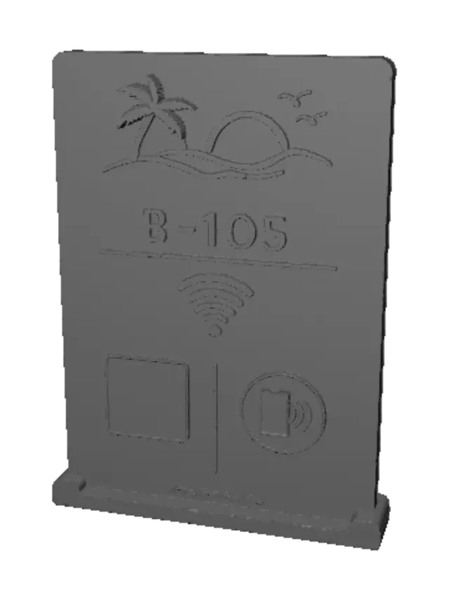 3D model for B-105 Beachfront Apartment Sign with WiFi