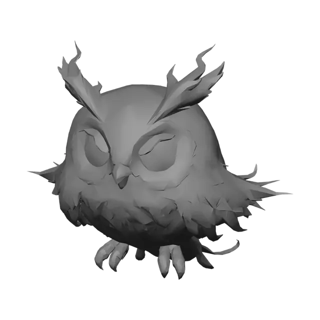 3D model for Frostbound Owl