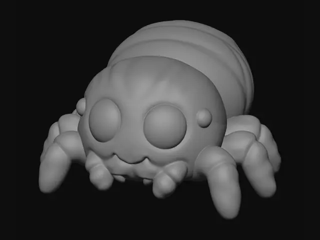 3D model for Eine niedliche Baby Spinne. Detailliert und dennoch super leicht druckbar.