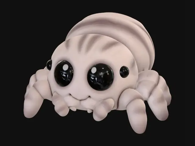 3D model for Eine niedliche Baby Spinne. Detailliert und dennoch super leicht druckbar.