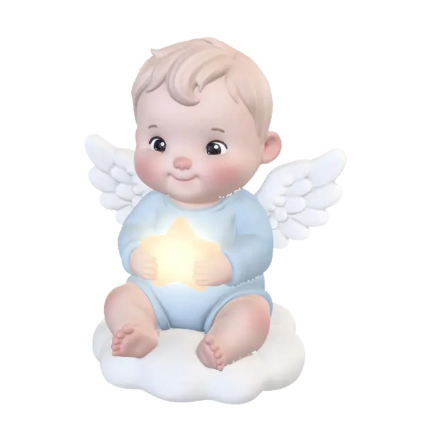Modello 3D Ein sehr leicht druckbarer und super niedlicher Baby Engel. Ohne Heiligenschein aber… - Held, generato dall’IA